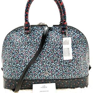 🔥🎁NWT! COACH SIERRA Satchel Handbag Large Ranch Floral Msrp:$395.00